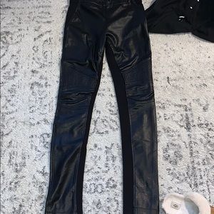 BCBG moto leggings